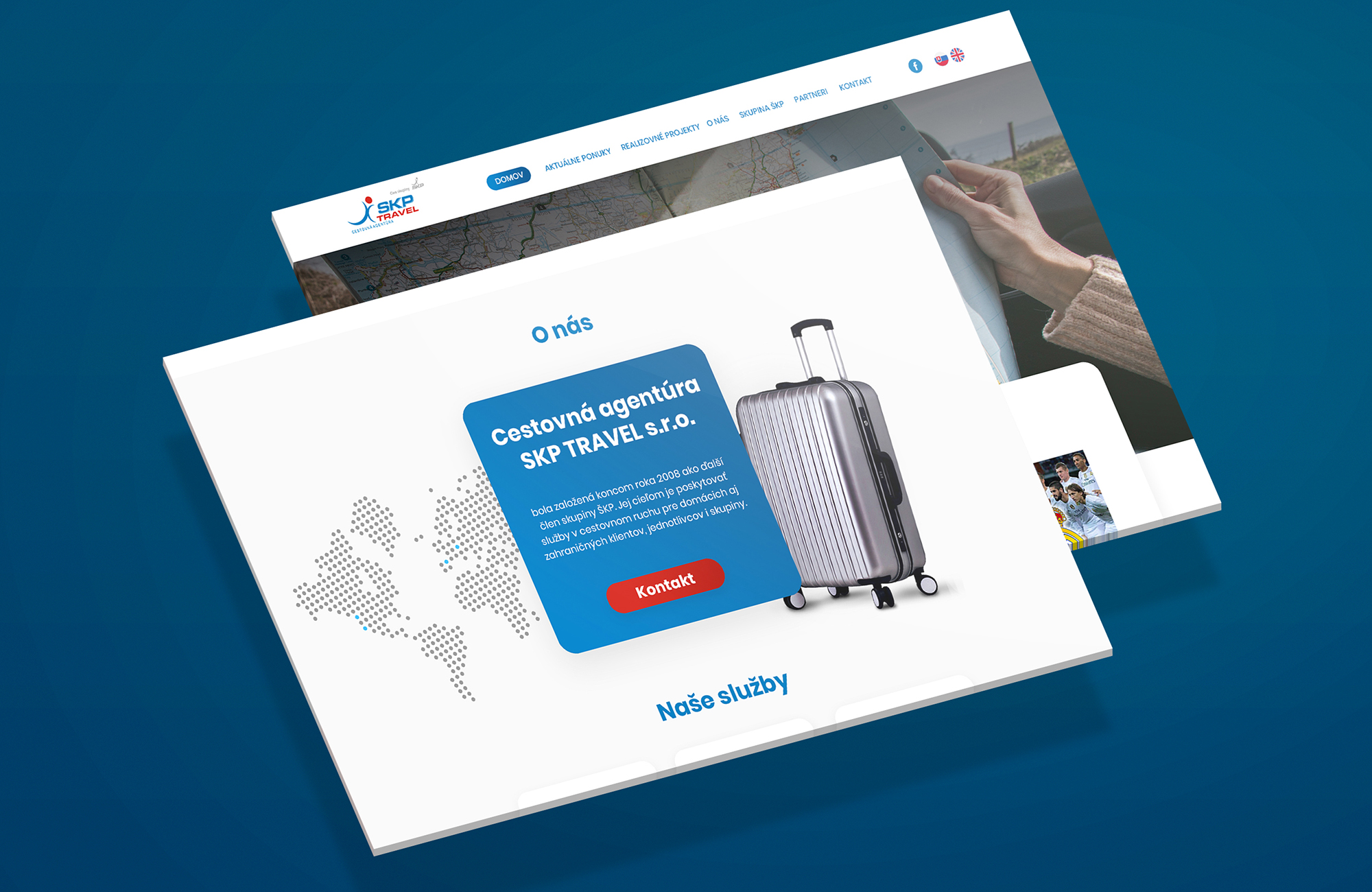Ukážka webu SKP travel